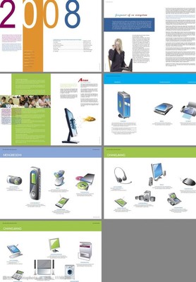 打印机画册中的电子产品 视觉艺术的科技演绎